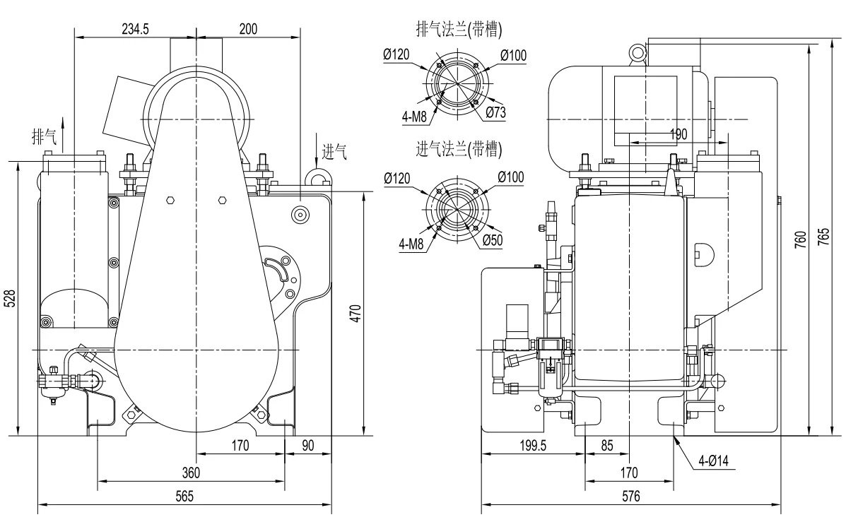 Габаритный или принципиальный чертёж LeakLab H-30GK