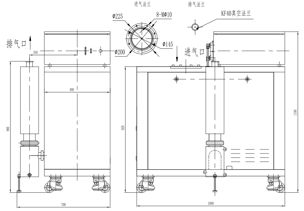 Габаритный или принципиальный чертёж LeakLab JZJLG300-5T